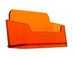 PORTABIGLIETTI DA VISITA ORIZZONTALE - ARANCIO