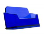 PORTABIGLIETTI DA VISITA ORIZZONTALE - BLU ELETTRICO