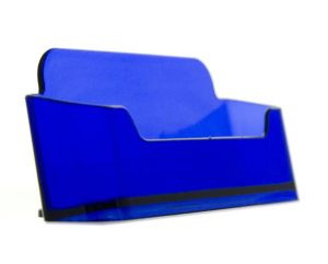 PORTABIGLIETTI DA VISITA ORIZZONTALE - BLU ELETTRICO