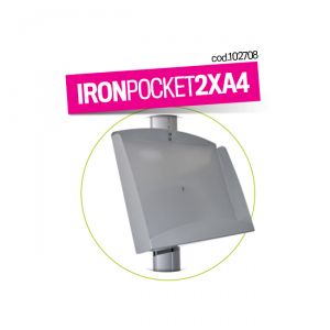 IRON POCKET 2XA4 - TASCA FRONTALE IN FERRO