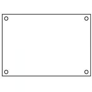 TARGA 60x40 - 8 mm.