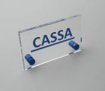 TARGA 13x8 PERSONALIZZATA - 8 mm.