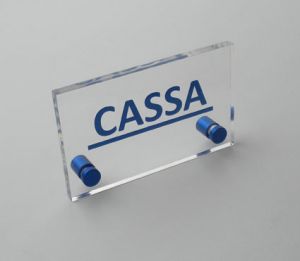 TARGA 13x8 PERSONALIZZATA - 8 mm.