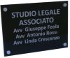 TARGA 25x18 PERSONALIZZATA - 8 mm.
